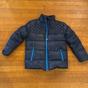 Navy blue APPAMAN boys zip up puffer coat!